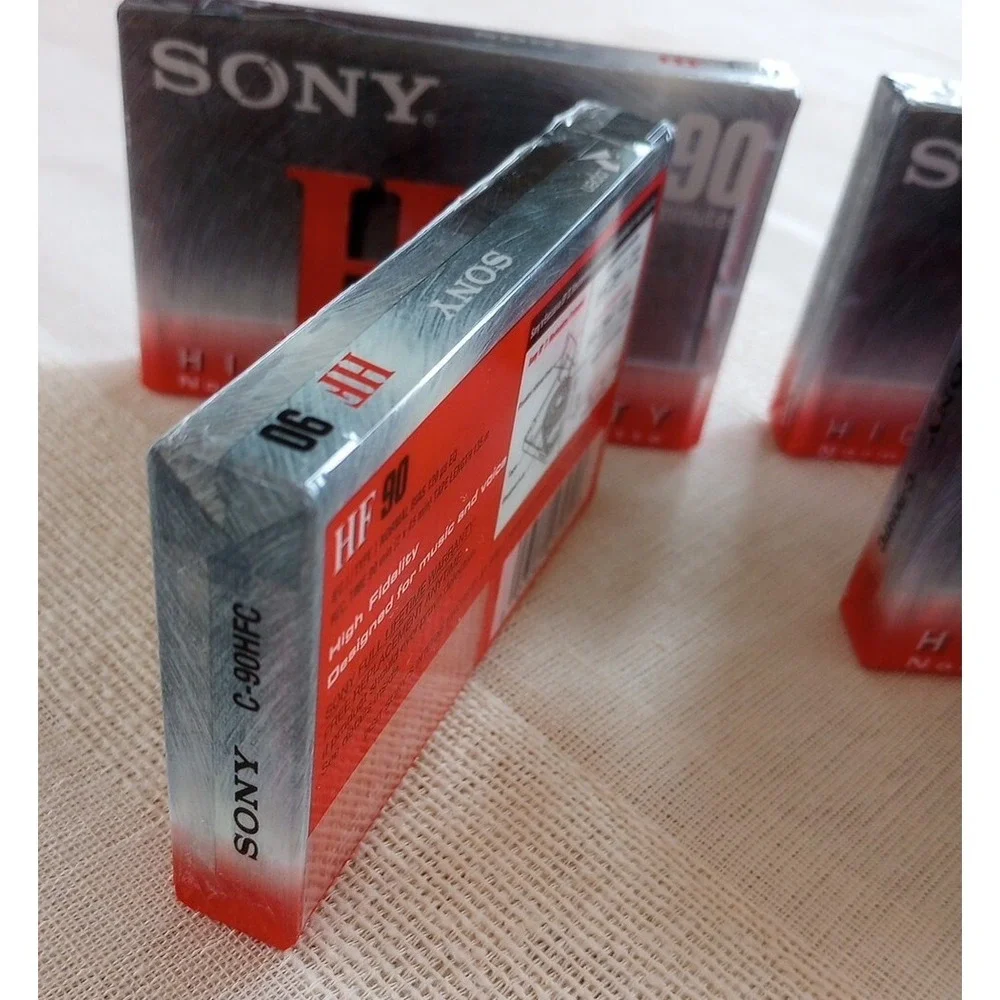 Sony HF 90 High Fidelity Normal Bias Audio. Cassette Tapes (Set of 4) 90 Min NEW
